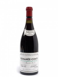 Stima - Bottiglia di Romanee conti