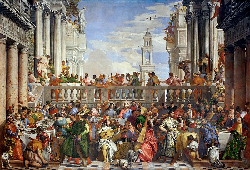 Paolo Veronese, De Bruiloft te Kana, 1562-1563, Louvre Museum Taxatie Paolo Veronese gratis