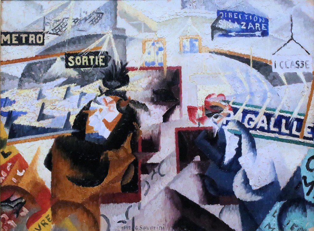 Gino Severini. 1883-1966. Parigi. Le Nord Sud. 1912. Milano Pinacoteca Brera. Stima Gino Severini