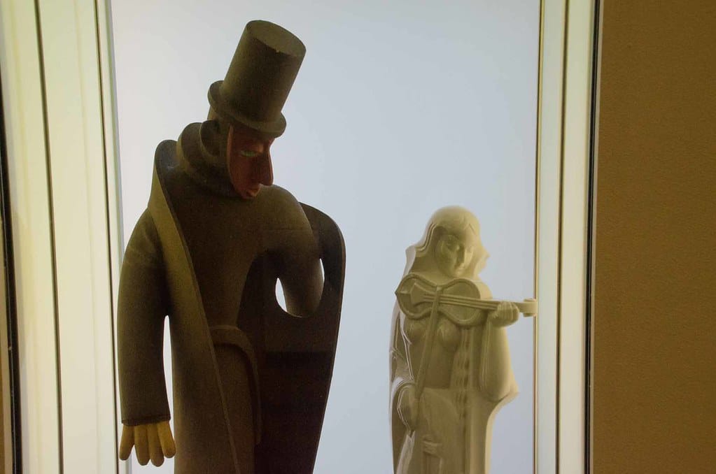 Statua L'homme au par-dessus in legno Stima Jean Lambert-Rucki gratuita
