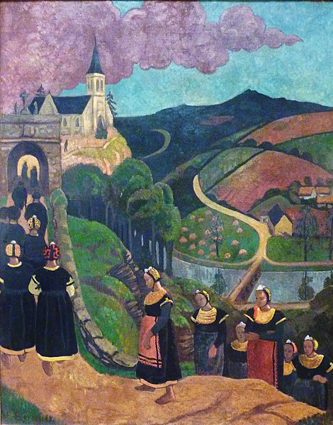 El perdón de Nuestra Señora de las Puertas en Châteauneuf-du-Faou hacia 1894 Paul Sérusier