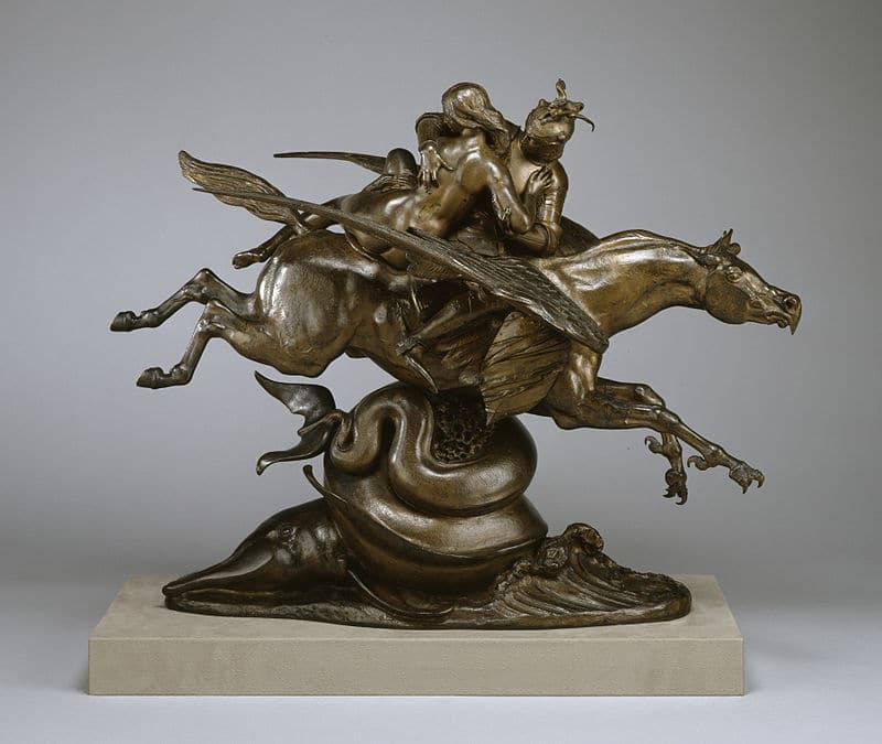 Antoine-Louis Barye, Angélique et Roger montés sur l'hippogriffe (vers 1840), Baltimore, Walters Art Museum. Estimation Antoine-Louis Barye gratuite