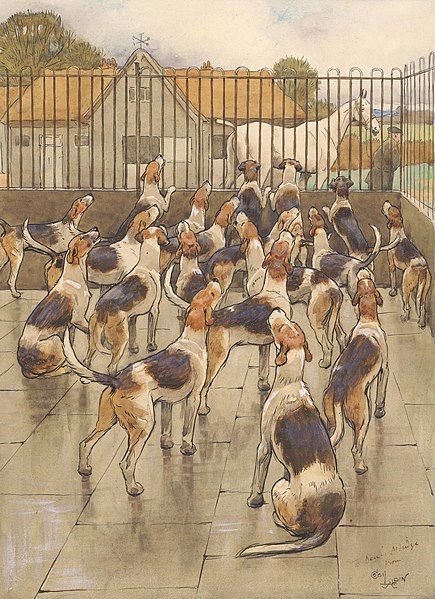Cecil Aldin - 'The Hounds Began Suddenly to Howl in Chorus', Yale Center for British Art Estimation Cecil Aldin gratuite
